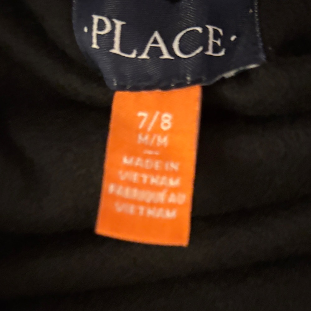 The Children's Place Starry Blue and Black Puffer Jacket - Picture 6 of 8